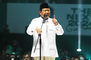 Ketua Umum Partai Gerindra Prabowo Subianto dapat dukungan dari relawan Jokowi-Gibran